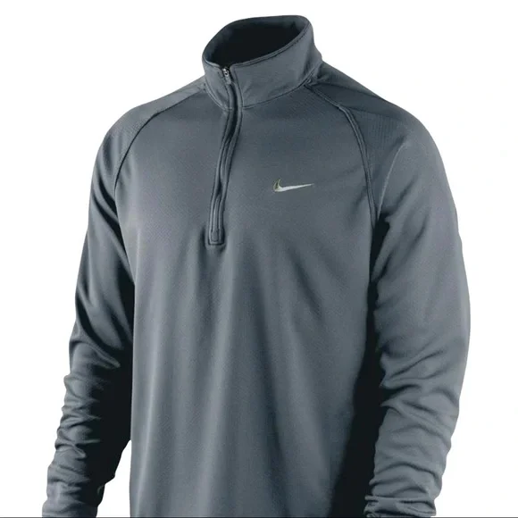 Nike Endurance Sphere Waffle Half Zip Running Athletic Navy Top Men’s Size Small - Picture 1 of 13